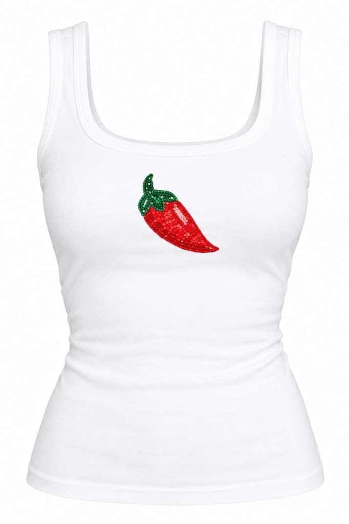 Sequin Chili Tank