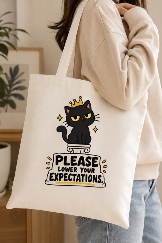 Lower Your Expectations Tote