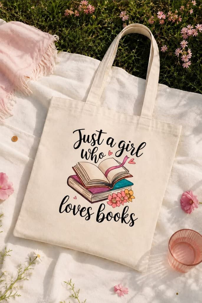 Just a Girl Who Loves Books Tote